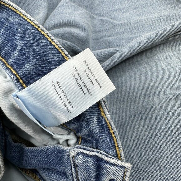 Everlane‎ Women's NWT Light Blue The Way-High Wide Leg Flare Jean W30/L29.25 - Picture 7 of 13